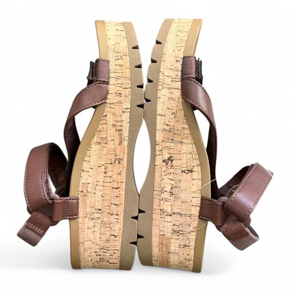 Reef vista higher Luna sandal in cocoa cork brown comfort shoe brown summer - Picture 6 of 7